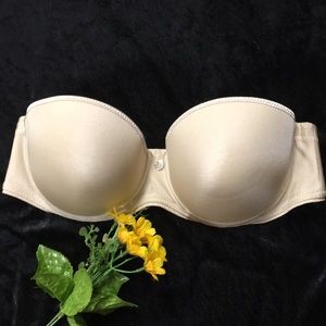 Chantelle strapless bra beige 34 C